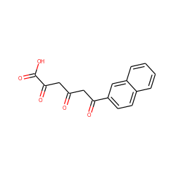 O=C(CC(=O)C(=O)O)CC(=O)c1ccc2ccccc2c1 ZINC000101049967