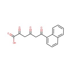 O=C(CC(=O)C(=O)O)CC(=O)c1cccc2ccccc12 ZINC000101046023