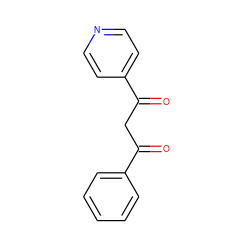 O=C(CC(=O)c1ccncc1)c1ccccc1 ZINC000003953987