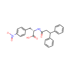 O=C(CC(c1ccccc1)c1ccccc1)N[C@@H](Cc1ccc([N+](=O)[O-])cc1)C(=O)O ZINC001772625015