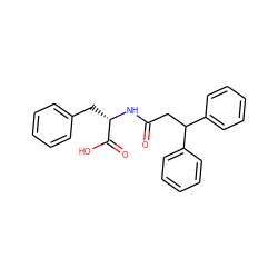 O=C(CC(c1ccccc1)c1ccccc1)N[C@@H](Cc1ccccc1)C(=O)O ZINC000034274212