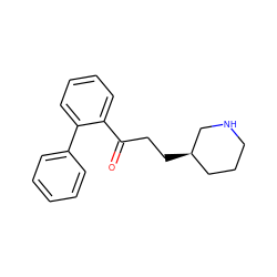 O=C(CC[C@@H]1CCCNC1)c1ccccc1-c1ccccc1 ZINC000073199023