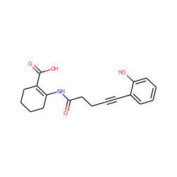 O=C(CCC#Cc1ccccc1O)NC1=C(C(=O)O)CCCC1 ZINC001772622764