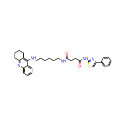 O=C(CCC(=O)Nc1nc(-c2ccccc2)cs1)NCCCCCCNc1c2c(nc3ccccc13)CCCC2 ZINC000095579529