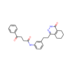 O=C(CCC(=O)c1ccccc1)Nc1cccc(CCc2n[nH]c(=O)c3c2CCCC3)c1 ZINC000168552101