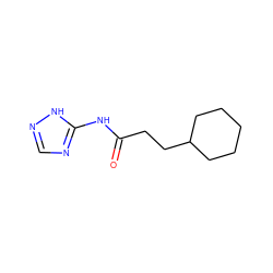 O=C(CCC1CCCCC1)Nc1ncn[nH]1 ZINC000006492268