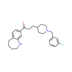 O=C(CCC1CCN(Cc2cccc(F)c2)CC1)c1ccc2c(c1)NCCCC2 ZINC000013737864