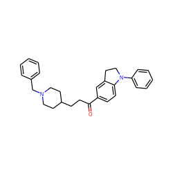 O=C(CCC1CCN(Cc2ccccc2)CC1)c1ccc2c(c1)CCN2c1ccccc1 ZINC000049110126