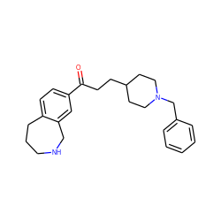 O=C(CCC1CCN(Cc2ccccc2)CC1)c1ccc2c(c1)CNCCC2 ZINC000038495793