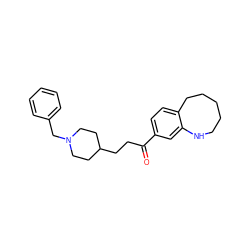 O=C(CCC1CCN(Cc2ccccc2)CC1)c1ccc2c(c1)NCCCCC2 ZINC000000605411