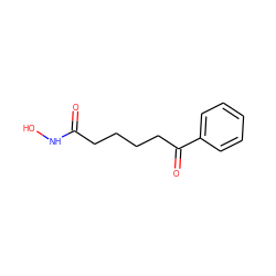 O=C(CCCCC(=O)c1ccccc1)NO ZINC000013474397