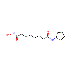 O=C(CCCCCCC(=O)NC1CCCC1)NO ZINC000103233000