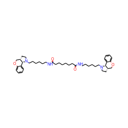 O=C(CCCCCCC(=O)NCCCCCCN1CC[C@H]2COc3ccccc3[C@H]21)NCCCCCCN1CC[C@H]2COc3ccccc3[C@H]21 ZINC000095613187