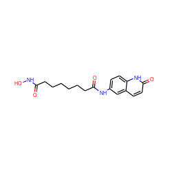 O=C(CCCCCCC(=O)Nc1ccc2[nH]c(=O)ccc2c1)NO ZINC000299838143