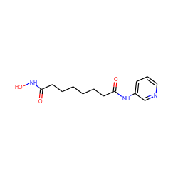 O=C(CCCCCCC(=O)Nc1cccnc1)NO ZINC000003820709