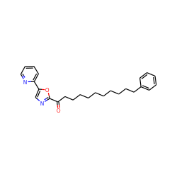 O=C(CCCCCCCCCCc1ccccc1)c1ncc(-c2ccccn2)o1 ZINC000013611935