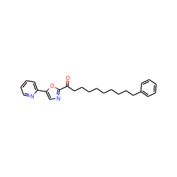 O=C(CCCCCCCCCc1ccccc1)c1ncc(-c2ccccn2)o1 ZINC000013611933