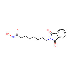 O=C(CCCCCCCN1C(=O)c2ccccc2C1=O)NO ZINC000103208193