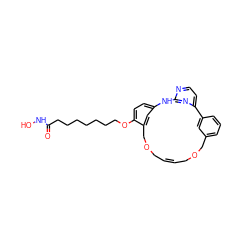 O=C(CCCCCCCOc1ccc2cc1COC/C=C/COCc1cccc(c1)-c1ccnc(n1)N2)NO ZINC001772627140