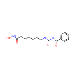 O=C(CCCCCCNC(=O)NC(=O)c1ccccc1)NO ZINC000049045546