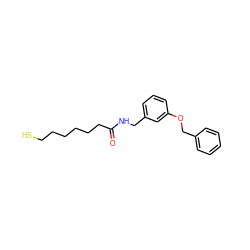 O=C(CCCCCCS)NCc1cccc(OCc2ccccc2)c1 ZINC000299831066