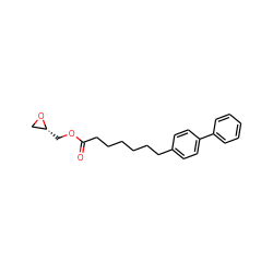 O=C(CCCCCCc1ccc(-c2ccccc2)cc1)OC[C@@H]1CO1 ZINC000084605284