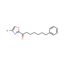 O=C(CCCCCCc1ccccc1)c1nc(Br)co1 ZINC000040834037