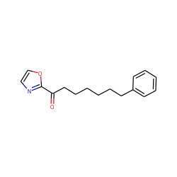 O=C(CCCCCCc1ccccc1)c1ncco1 ZINC000034803651