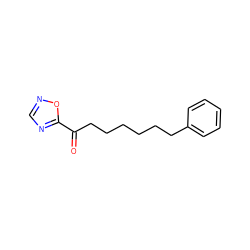 O=C(CCCCCCc1ccccc1)c1ncno1 ZINC000040379127