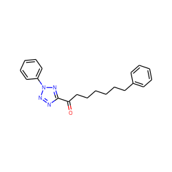 O=C(CCCCCCc1ccccc1)c1nnn(-c2ccccc2)n1 ZINC000040874967