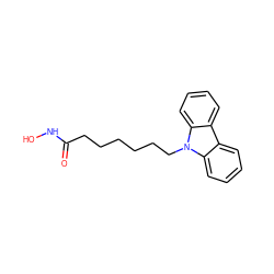 O=C(CCCCCCn1c2ccccc2c2ccccc21)NO ZINC000115008145