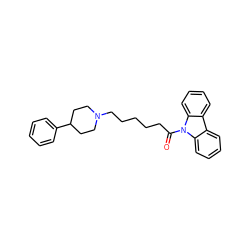 O=C(CCCCCN1CCC(c2ccccc2)CC1)n1c2ccccc2c2ccccc21 ZINC000653687407