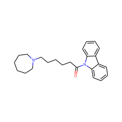 O=C(CCCCCN1CCCCCC1)n1c2ccccc2c2ccccc21 ZINC000653687447