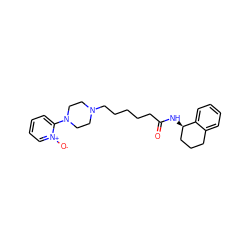 O=C(CCCCCN1CCN(c2cccc[n+]2[O-])CC1)N[C@@H]1CCCc2ccccc21 ZINC000014976041