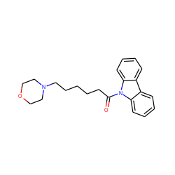 O=C(CCCCCN1CCOCC1)n1c2ccccc2c2ccccc21 ZINC000653687425