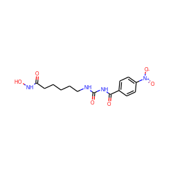 O=C(CCCCCNC(=O)NC(=O)c1ccc([N+](=O)[O-])cc1)NO ZINC000049053566