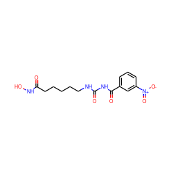 O=C(CCCCCNC(=O)NC(=O)c1cccc([N+](=O)[O-])c1)NO ZINC000049047518