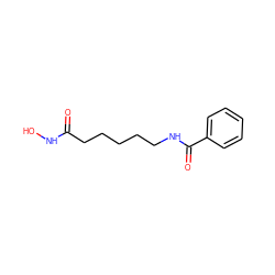 O=C(CCCCCNC(=O)c1ccccc1)NO ZINC000013801954