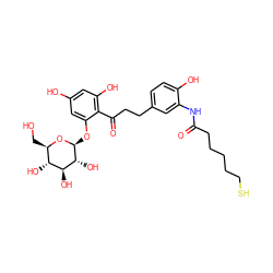 O=C(CCCCCS)Nc1cc(CCC(=O)c2c(O)cc(O)cc2O[C@@H]2O[C@H](CO)[C@@H](O)[C@H](O)[C@H]2O)ccc1O ZINC000653895023