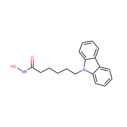 O=C(CCCCCn1c2ccccc2c2ccccc21)NO ZINC000064549606