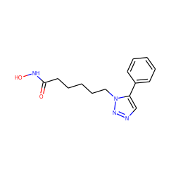 O=C(CCCCCn1nncc1-c1ccccc1)NO ZINC000096911138