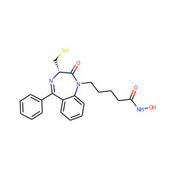 O=C(CCCCN1C(=O)[C@@H](CS)N=C(c2ccccc2)c2ccccc21)NO ZINC001772630879