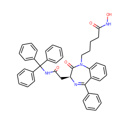 O=C(CCCCN1C(=O)[C@H](CC(=O)NC(c2ccccc2)(c2ccccc2)c2ccccc2)N=C(c2ccccc2)c2ccccc21)NO ZINC001772614097