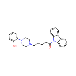 O=C(CCCCN1CCN(c2ccccc2O)CC1)n1c2ccccc2c2ccccc21 ZINC000653691203