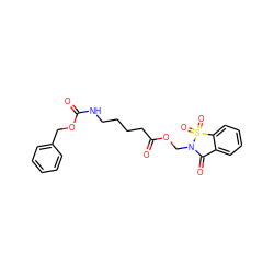 O=C(CCCCNC(=O)OCc1ccccc1)OCN1C(=O)c2ccccc2S1(=O)=O ZINC000001546591