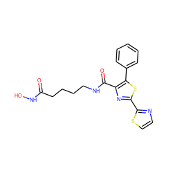 O=C(CCCCNC(=O)c1nc(-c2nccs2)sc1-c1ccccc1)NO ZINC000147365342