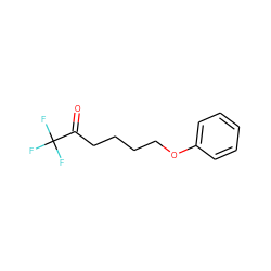 O=C(CCCCOc1ccccc1)C(F)(F)F ZINC000082717278