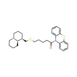 O=C(CCCCSC[C@@H]1CCCN2CCCC[C@H]12)N1c2ccccc2Sc2ccccc21 ZINC000071294890