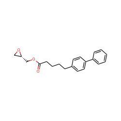 O=C(CCCCc1ccc(-c2ccccc2)cc1)OC[C@@H]1CO1 ZINC000084614950