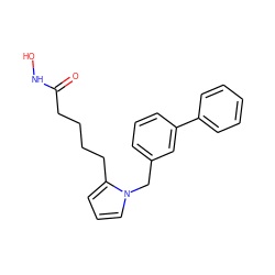 O=C(CCCCc1cccn1Cc1cccc(-c2ccccc2)c1)NO ZINC000299820623